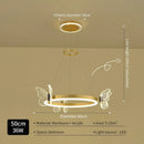 Axyaa Modern Butterfly Ceiling Chandelier Light Fixture for Home Decor