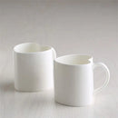 Axyaa Heart Mug Set - 2pcs 420ML White Bone  Espresso Cups