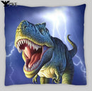 Axyaa Dinosaur King Peach Skin Polyester Cushion Cover 45x45cm Anime Art