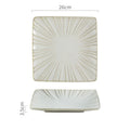 Axyaa Ceramic Striped Snack Plate - Creative Sushi Dessert Dish Steak Tableware