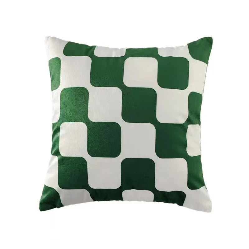 Axyaa Velvet Sofa Pillow Case Soft Fluffy Cushion Cover Modern Simple Style