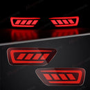 Axyaa Rear Bumper Reflector Lights with Dynamic Turn Signal for Grand Cherokee, Compass, Journey