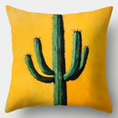 Axyaa Cactus Pillowcases Set, 4-Piece 17.7" Sofa Cushion Covers, Single-SidedPrint, Home Decor