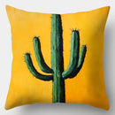 Axyaa Cactus Pillowcase Set for Sofa, 17.7" x 17.7", Single-Sided Print