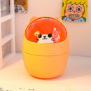 Axyaa Bear Desktop Organizer with Lid & Pen Holder - Cute & Multifunctional