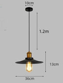 Axyaa Metal Pendant Light Industrial E27 Nordic Style for Kitchen Bar Dining Room
