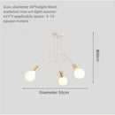 Axyaa Vintage Industrial Chandelier Semi Flush Mount Ceiling Lamp
