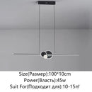 Axyaa Nordic LED Dining Room Chandelier - Modern Adjustable Ceiling Light Fixtures