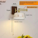 Axyaa Ceramic Rocker Wall Lamp LED New Retro Bedroom Decor Lighting