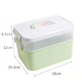 Axyaa Nail Art Storage Box: Plastic Organizer for Manicure Accessories & Gel Polish