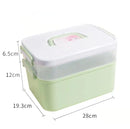 Axyaa Nail Art Storage Box: Plastic Organizer for Manicure Accessories & Gel Polish