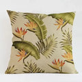 Axyaa Tropical Plant Leaves Cushion Cover for Home Decor