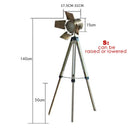 Axyaa Wooden Tripod Floor Lamp - Industrial Vintage Style for Home, Study, Bar, Hotel