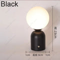 Axyaa Tricolored LED Ball-on-cylinder Rechargeable Lamp Touch Desk Light