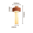 Axyaa Retro Brick Red LED Bedside Light for Bedroom, Hotel, Foyer, Restaurant, Corridor