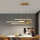 Axyaa Black LED Pendant Chandelier for Dining Room Kitchen Living Room