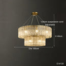 Modern Crystal Chandelier by Axyaa - Stylish Lighting for Living, Bedroom, and Dining Rooms