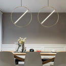 Axyaa Modern Round Pendant Lamp - Luxury Designer Hanging Light for Home, Kitchen, and Hotel