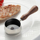 Axyaa Stainless Steel Seasoning Cup with Wooden Handle - Set of 4