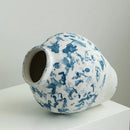 Axyaa Retro Ceramic Bottle Vase | Hand-painted Chinese-style Flower Arrangement Jar
