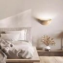 Axyaa Vintage Yellow Stone Wall Lamp, Japanese Wabi Sabi Style for Bedroom Headboard