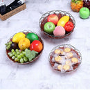 Axyaa Handwoven Plastic Imitation Vine Fruit Platter in 8 Sizes