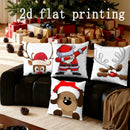Axyaa Christmas Animal Pattern Pillowcase for Sofa, Bedroom, Car - Rectangular Cushion Cover