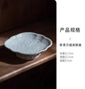 Axyaa Chinese Tea Plate - Delicate Ceramic Fruit Plate for Tea Room and Dim Sum