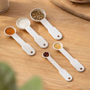 Axyaa Plastic Measuring Spoon Set for Baking and Cooking