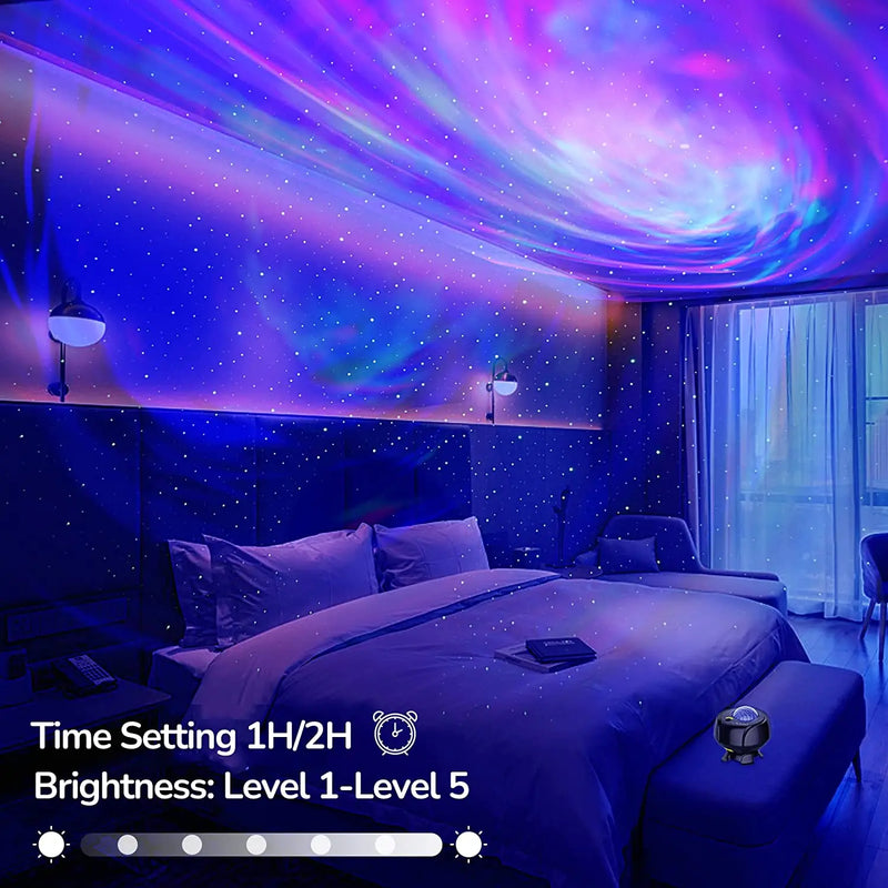 Axyaa Starry Sky Bluetooth Speaker Night Light Projector