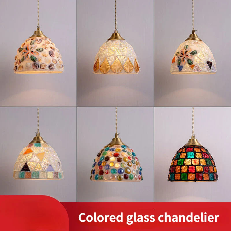 Axyaa Nordic Tiffany Shell Pendant Light for Japanese Restaurant & Home Décor