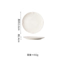 Axyaa Matte Striped Ceramic Plate Set for Molecular Cuisine Tableware