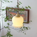 Axyaa Brass Resin LED Pendant Light Luxury Modern Nordic Hanging Lamp