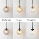 Axya Nordic Glass Ball LED Wall Lamp - Vintage Modern Design for Home Decor