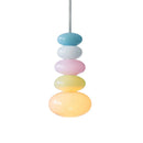 Axya Colored Glass Candy Pendant Lights Chandelier for Living Room, Children's Room, and Dining Room