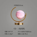 Axyaa Gold Moon Ball LED Table Lamp: Nordic Modern, Dimmable, Bedroom Bedside Desk Light