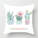 Axyaa Watercolor Cactus Flower Pillow Case 45x45cm