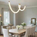 Axyaa Modern LED Chandelier for Dining Room & Living Room