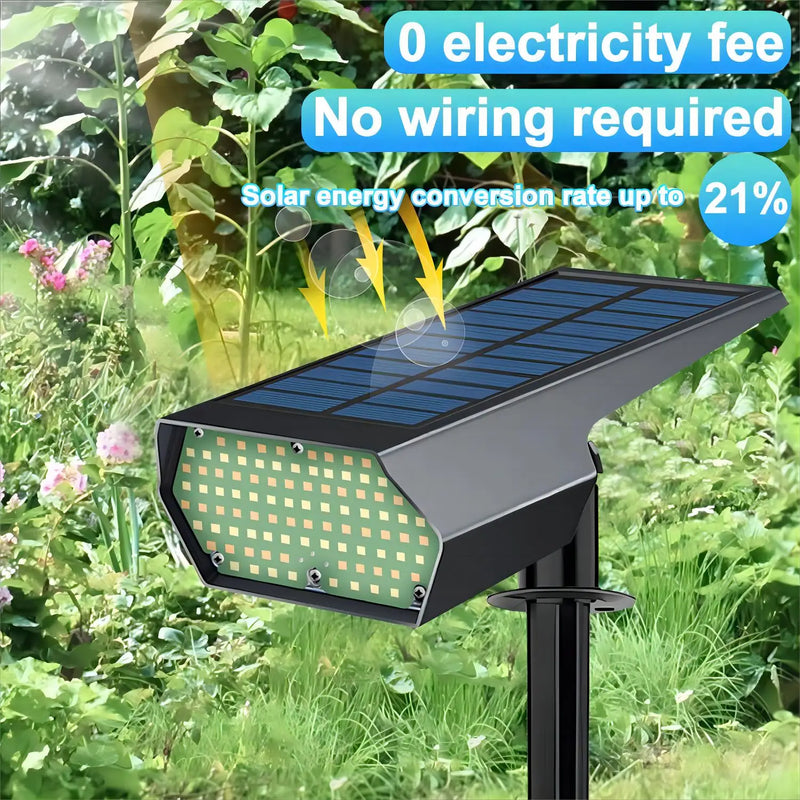 Axyaa Solar Lawn Lights: Adjustable Brightness in Warm/White for Landscape and Garden