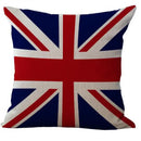 Axyaa Flag Print Dog Design Throw Pillow Cover 45x45cm