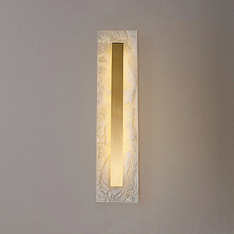 Axyaa Gold Marble LED Wall Lamp for Bedroom and Living Room