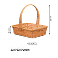 Axyaa Handwoven Storage Basket - 6 Styles for Vegetables, Flowers, Plants, Snacks & Picnics