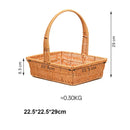 Axyaa Handwoven Storage Basket - 6 Styles for Vegetables, Flowers, Plants, Snacks & Picnics