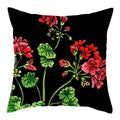 Axyaa Flower Printed Pillow Case - Decorative Polyester Cushion Cover - 45x45cm