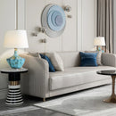 Axyaa Ceramic Ice Crack Table Lamp: Modern Minimalist Cozy Bedroom Lighting