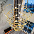 Axyaa Modern LED Pendant Chandeliers for Living Room Staircase Indoor Lighting