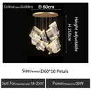 Axyaa Luxury Crystal Chandelier for Home Decor & Lighting in Dining Living Room