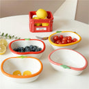 Axyaa Ceramic Fruit Bowl for Baking, Steaming Eggs, Home Kitchens - Microwave & Oven Safe
