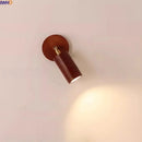 Axyaa LED Wood Wall Lamp with Pull Chain Switch for Bedroom and Bathroom Mirror