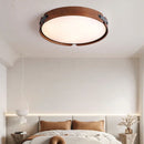 Axyaa Wooden Artificial Leather Ceiling Lamp Chandelier